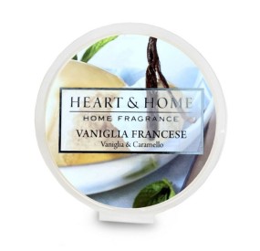 CIALDA PROFUMATA VANIGLIA FRANCESE BRUCIA ESSENZE HEART&HOME 100% SOIA