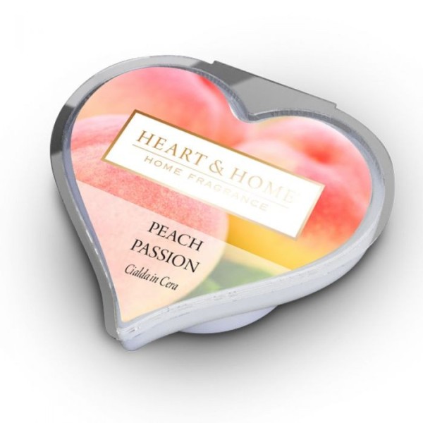 CIALDA PROFUMATA PEACH PASSION BRUCIA ESSENZE HEART&HOME 100% SOIA