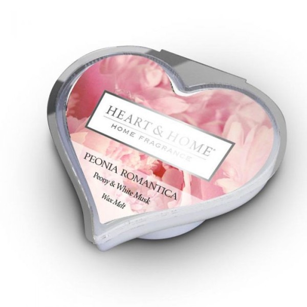 CIALDA PROFUMATA PEONIA ROMANTICA BRUCIA ESSENZE HEART&HOME 100% SOIA