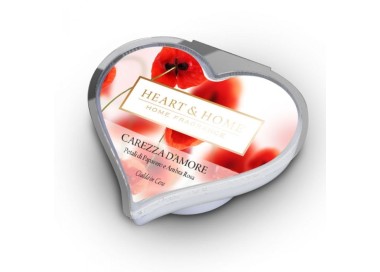 CIALDA PROFUMATA CAREZZA D'AMORE BRUCIA ESSENZE HEART&HOME 100% SOIA