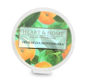 CIALDA PROFUMATA FRESCHEZZA MEDITERANEA BRUCIA ESSENZE HEART&HOME 100% SOIA