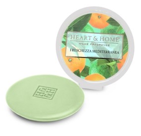 CIALDA PROFUMATA FRESCHEZZA MEDITERANEA BRUCIA ESSENZE HEART&HOME 100% SOIA