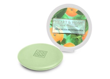 CIALDA PROFUMATA FRESCHEZZA MEDITERANEA BRUCIA ESSENZE HEART&HOME 100% SOIA