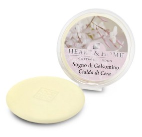 CIALDA PROFUMATA SOGNO DI GELSOMINO BRUCIA ESSENZE HEART&HOME 100% SOIA