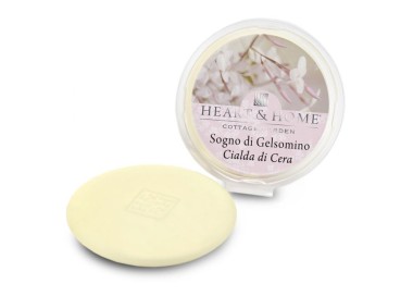 CIALDA PROFUMATA SOGNO DI GELSOMINO BRUCIA ESSENZE HEART&HOME 100% SOIA