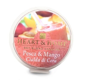 CIALDA PROFUMATA PESCA & MANGO BRUCIA ESSENZE HEART&HOME 100% SOIA