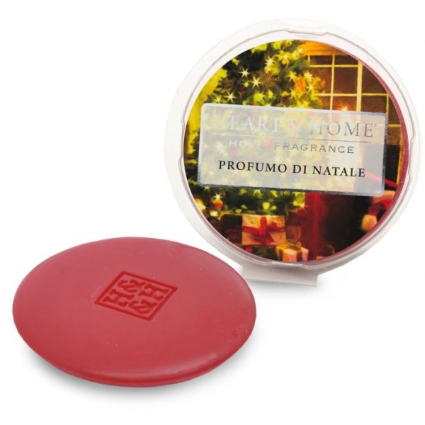 CIALDA PROFUMATA PROFUMO DI NATALE BRUCIA ESSENZE HEART&HOME 100% SOIA