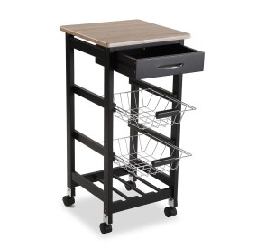 KITCHEN TROLLEY FOR BOTTLES AND FOOD 37x37 H76 VERSA