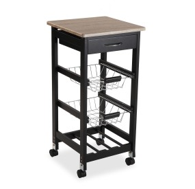 KITCHEN TROLLEY FOR BOTTLES AND FOOD 37x37 H76 VERSA