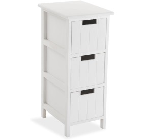 BATHROOM CHEST OF 3 DRAWERS WHITE 26x32 H62 VERSA