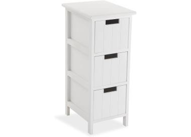 BATHROOM CHEST OF 3 DRAWERS WHITE 26x32 H62 VERSA