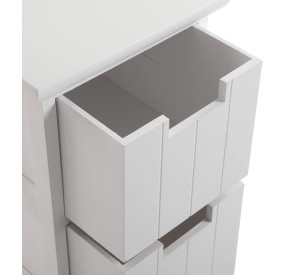 CASSETTIERA BAGNO 3 CASSETTI BIANCA 26x32 H62 VERSA