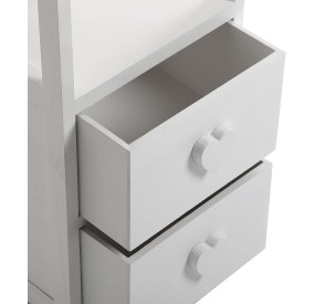 BATHROOM CHEST OF HEARTS 2 DRAWERS WHITE 28x22 H69 VERSA