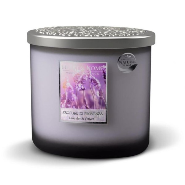 CANDELA SOIA PROFUMATA PROFUMI DI PROVENZA 2 STOPPINI 230G HEART&HOME