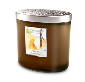 FRENCH VANILLA SCENTED SOY CANDLE 2 WICKS 230G HEART&HOME