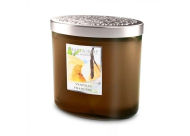 FRENCH VANILLA SCENTED SOY CANDLE 2 WICKS 230G HEART&HOME