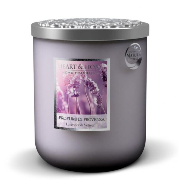 CANDELA SOIA PROFUMATA PROFUMI DI PROVENZA GRANDE 340G HEART&HOME