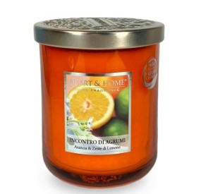 SCENTED SOY CANDLE CITRUS MEETING LARGE 340G HEART&HOME