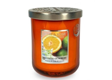 SCENTED SOY CANDLE CITRUS MEETING LARGE 340G HEART&HOME