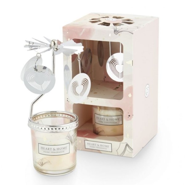 CANDELA SOIA PROFUMATA LOVE STORY 45G CON GIOSTRINA HEART&HOME