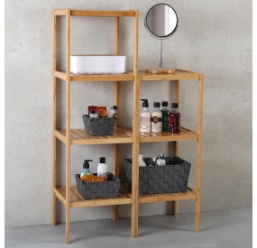 BAMBOO SHELF 3 SHELVES 34x33cm H80 VERSA