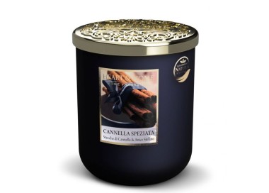 LARGE SPICY CINNAMON SCENTED SOY CANDLE 320G HEART&HOME