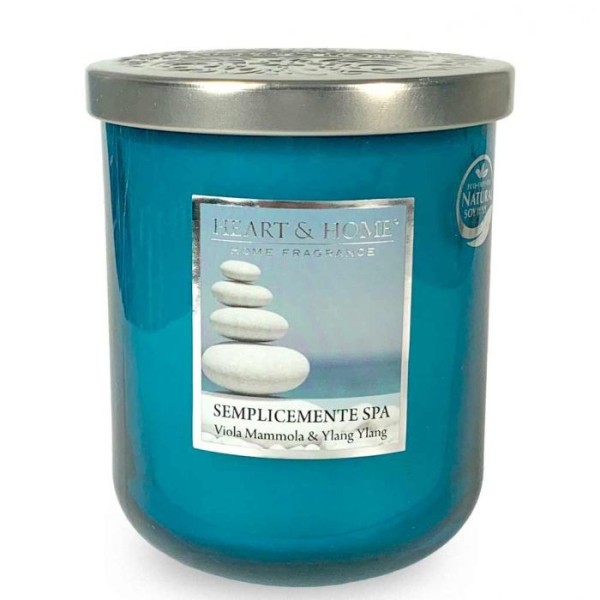 SIMPLY SPA LARGE SCENTED SOY CANDLE 340G HEART&HOME