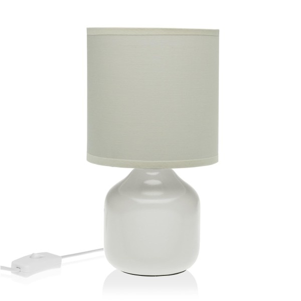 BAJOUR WHITE CERAMIC TABLE LAMP