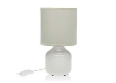 BAJOUR WHITE CERAMIC TABLE LAMP