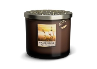 CANDELA SOIA PROFUMATA DOLCE RISVEGLIO 2 STOPPINI 220G HEART&HOME