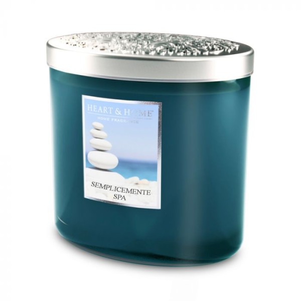 SIMPLY SPA SCENTED SOY CANDLE 2 WICKS 230G HEART&HOME