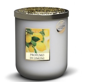 CANDELA SOIA PROFUMATA PROFUMO DI LIMONI GRANDE 320G HEART&HOME