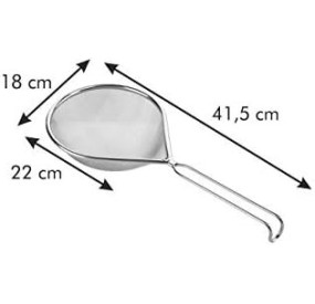 STAINLESS STEEL OVAL MESH DRAINER TESCOMA