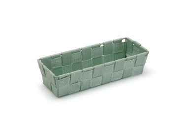 GREEN RECTANGULAR OBJECTS BASKET