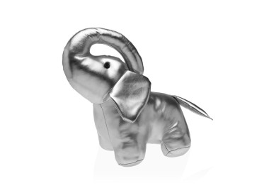 SILVER ELEPHANT DOORSTOP