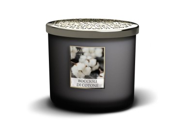 SCENTED SOY CANDLE COTTON BUDS 2 WICKS 220G HEART&HOME