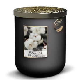 CANDELA SOIA PROFUMATA BOCCIOLI DI COTONE GRANDE 320G HEART&HOME