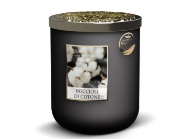 CANDELA SOIA PROFUMATA BOCCIOLI DI COTONE GRANDE 320G HEART&HOME