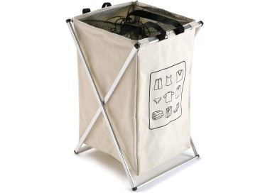 CLOTHES LAUNDRY BASKET WITH HANDLE BEIGE