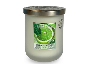 LARGE LIME DROPS SCENTED SOY CANDLE 340G HEART&HOME