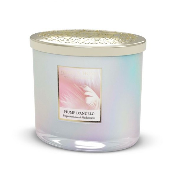 SCENTED SOY CANDLE ANGEL FEATHERS 2 WICKS 230G HEART&HOME