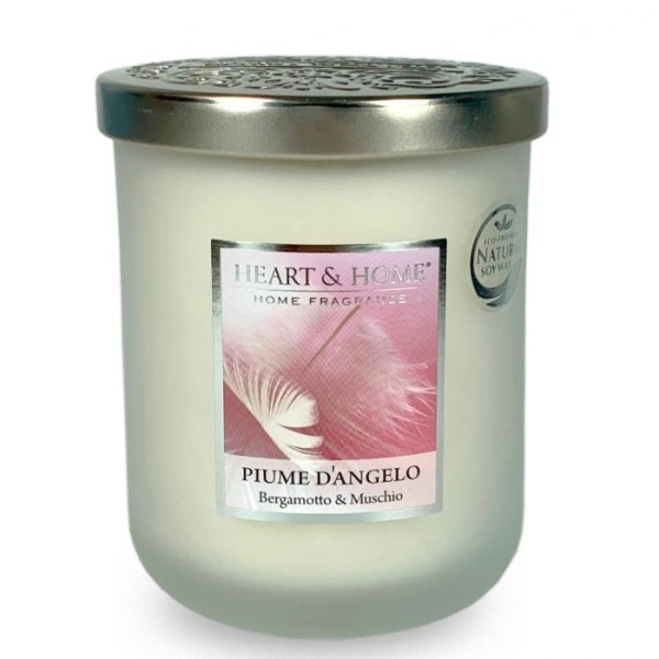 LARGE ANGEL FEATHER SCENTED SOY CANDLE 340G HEART&HOME