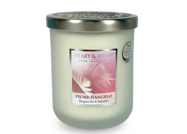 CANDELA SOIA PROFUMATA PIUME D'ANGELO GRANDE 340G HEART&HOME