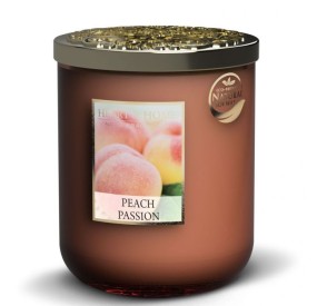 CANDELA SOIA PROFUMATA PEACH PASSION GRANDE 320G HEART&HOME