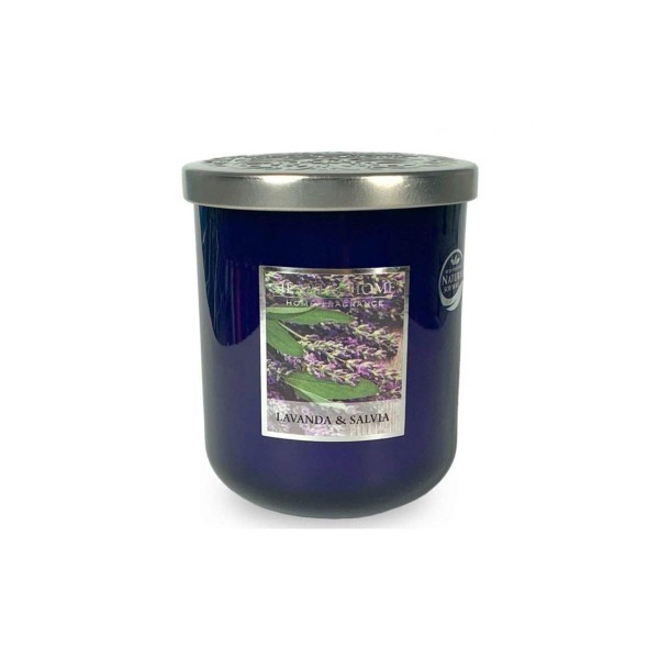 CANDELA SOIA PROFUMATA LAVANDA E SALVIA PICCOLA 115G HEART&HOME