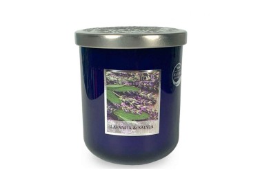 CANDELA SOIA PROFUMATA LAVANDA E SALVIA PICCOLA 115G HEART&HOME