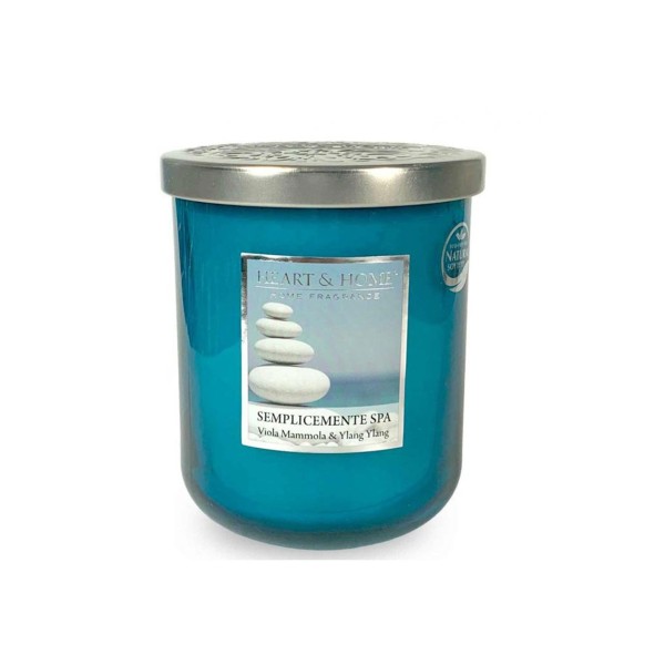 CANDELA SOIA PROFUMATA SEMPLICEMENTE SPA PICCOLA 115G HEART&HOME