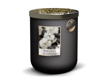 CANDELA SOIA PROFUMATA BOCCIOLI DI COTONE PICCOLA 110G HEART&HOME