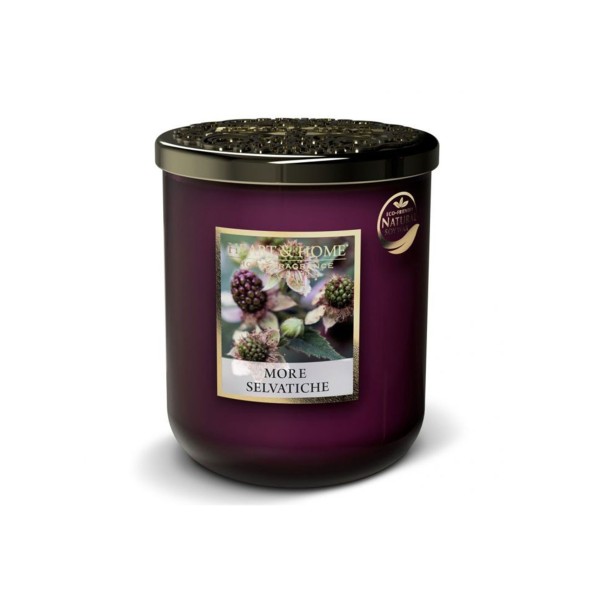 CANDELA SOIA PROFUMATA MORE SELVATICHE PICCOLA 110G HEART&HOME