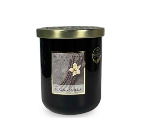 CANDELA SOIA PROFUMATA BLACK VANILLA PICCOLA 115G HEART&HOME